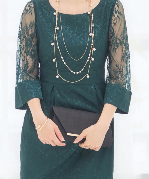 DRESS PLUS（ドレスプラス）の「パーティーバッグ 2way ショルダーバッグ（クラッチバッグ・レディース・シルバー/シャンパン/ブラック・フリー）」の9枚目の写真