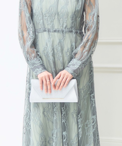 DRESS PLUS（ドレスプラス）の「パーティーバッグ 2way ショルダーバッグ（クラッチバッグ・レディース・シルバー/シャンパン/ブラック・フリー）」の12枚目の写真