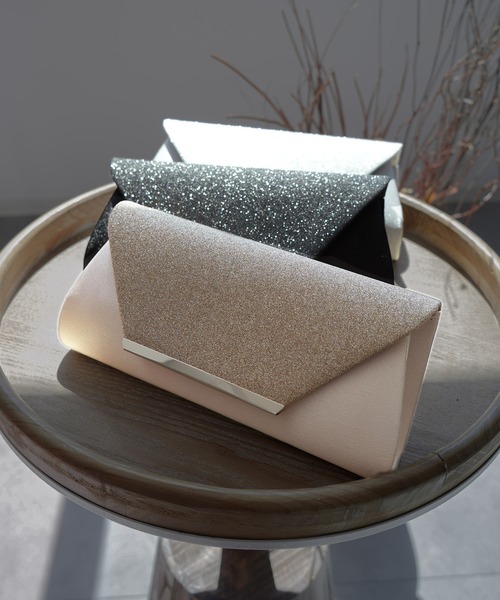 DRESS PLUS（ドレスプラス）の「パーティーバッグ 2way ショルダーバッグ（クラッチバッグ・レディース・シルバー/シャンパン/ブラック・フリー）」の5枚目の写真
