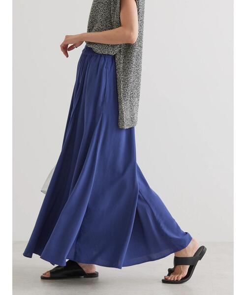 AMERICAN HOLIC（アメリカンホリック）の「サラックールギャザーフレアスカート③（スカート・レディース・ブラック/ブルー/テラコッタ・L/M）」の6枚目の写真