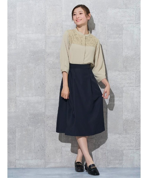 Perfect Suit FActory(パーフェクトスーツファクトリー)の「レース切替ブラウス ベージュ/ホワイト(シャツ/ブラウス・レディース・ホワイト/ベージュ・L/M/S)」の22枚目の写真