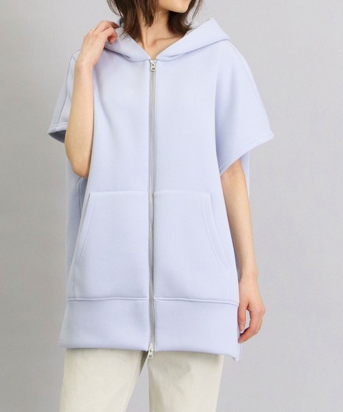 TITE IN THE STORE（ティテ　インザ　ストア）の「ダンボールフレンチZIPパーカー（パーカー・レディース・ベージュ/ブラック/パープル・38）」の9枚目の写真