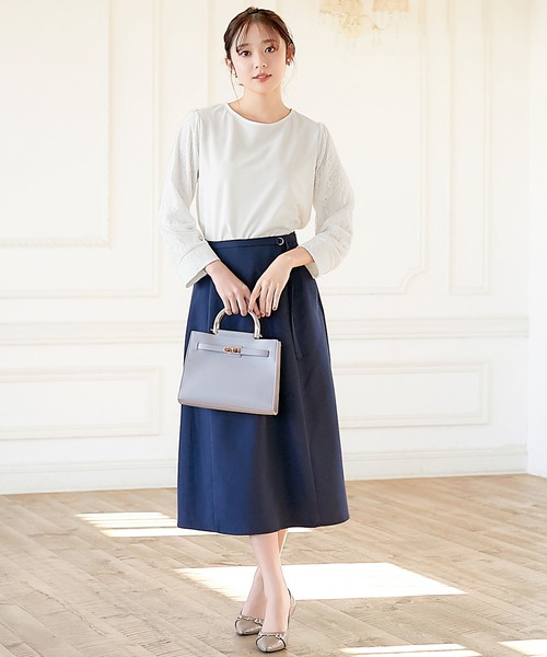 alotta（アロッタ）の「袖レース切替ブラウス（シャツ/ブラウス・レディース・ホワイト/ブラック・M/L/LL/3L）」の10枚目の写真