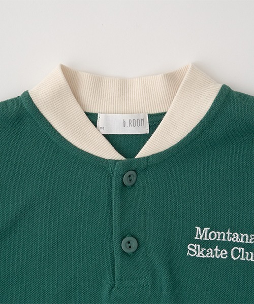 b・ROOM（ビールーム）の「スケーターラガーシャツ（Tシャツ/カットソー・キッズ・オートミール/ネイビー/モスグリーン・110cm/130cm/100cm/120cm/140cm/150cm）」の20枚目の写真