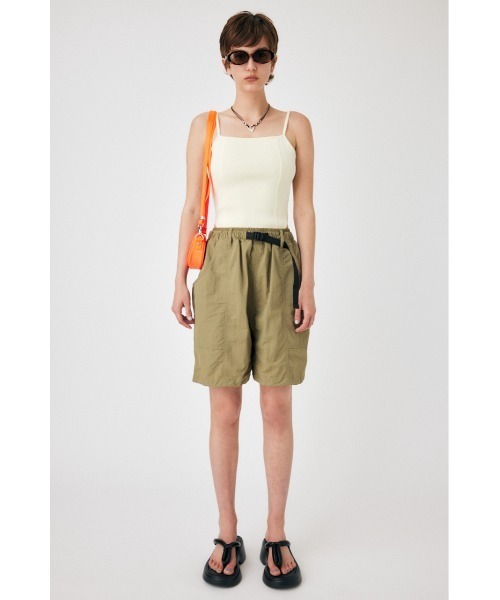 MOUSSY（マウジー）の「CORSET KNIT キャミソール（キャミソール・レディース・ホワイト/ライトパープル/カーキ・FREE）」の4枚目の写真