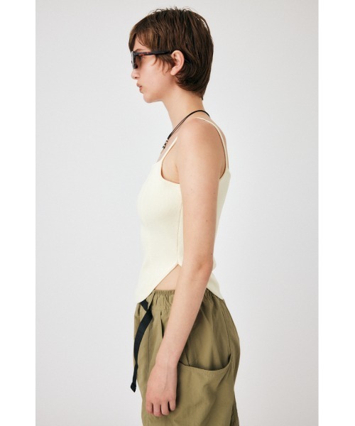 MOUSSY（マウジー）の「CORSET KNIT キャミソール（キャミソール・レディース・ホワイト/ライトパープル/カーキ・FREE）」の15枚目の写真