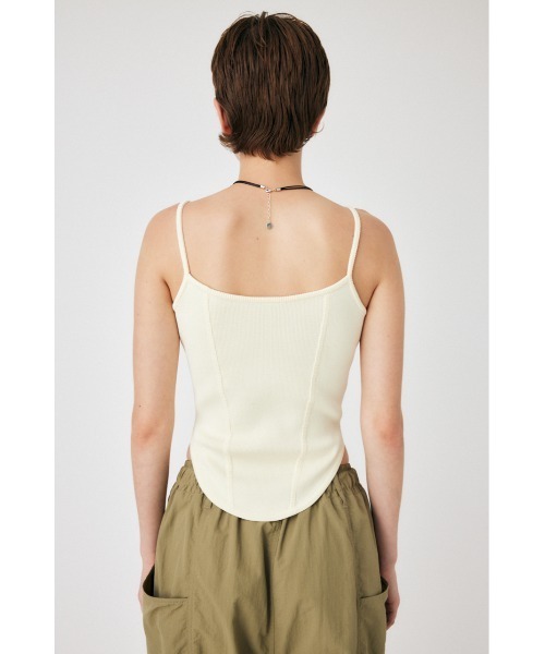 MOUSSY（マウジー）の「CORSET KNIT キャミソール（キャミソール・レディース・ホワイト/ライトパープル/カーキ・FREE）」の18枚目の写真