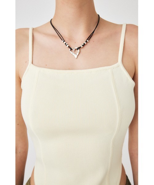 MOUSSY（マウジー）の「CORSET KNIT キャミソール（キャミソール・レディース・ホワイト/ライトパープル/カーキ・FREE）」の21枚目の写真