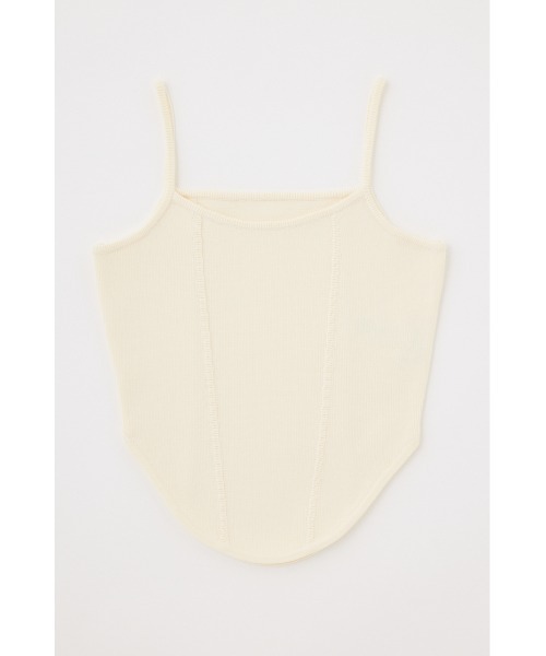 MOUSSY（マウジー）の「CORSET KNIT キャミソール（キャミソール・レディース・ホワイト/ライトパープル/カーキ・FREE）」の10枚目の写真
