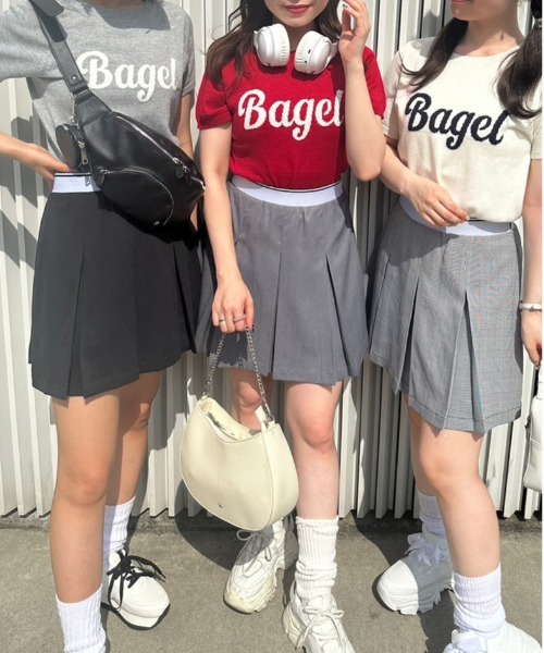 OLIVE des OLIVE（オリーブデオリーブ）の「ロゴジャガードニット　1032050060（ニット/セーター・レディース・ブラック/オフホワイト/レッド/トップグレー・FREE）」の6枚目の写真