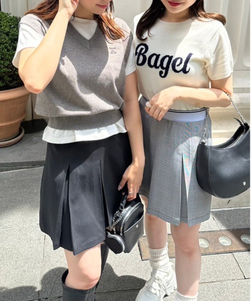 OLIVE des OLIVE（オリーブデオリーブ）の「ロゴジャガードニット　1032050060（ニット/セーター・レディース・ブラック/オフホワイト/レッド/トップグレー・FREE）」の7枚目の写真