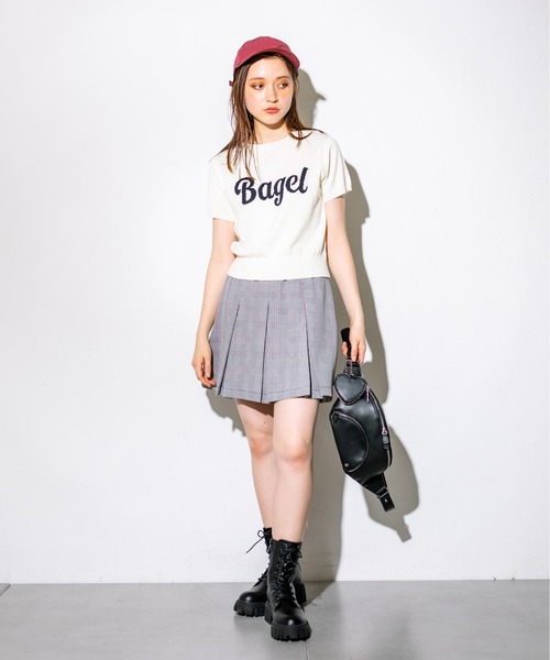 OLIVE des OLIVE（オリーブデオリーブ）の「ロゴジャガードニット　1032050060（ニット/セーター・レディース・ブラック/オフホワイト/レッド/トップグレー・FREE）」の11枚目の写真