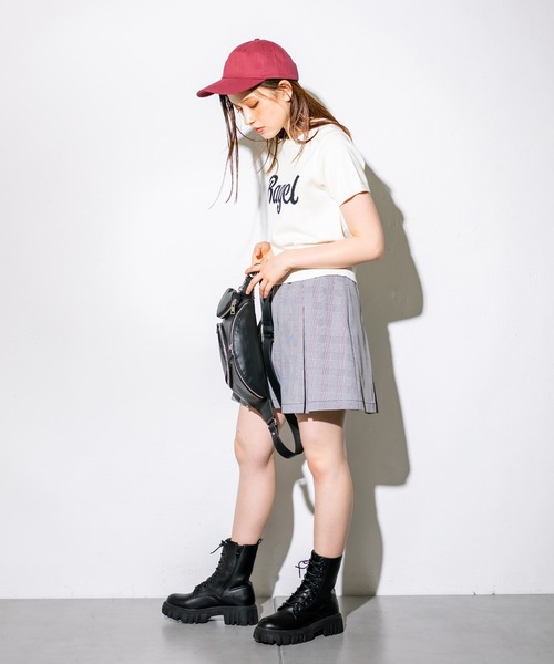 OLIVE des OLIVE（オリーブデオリーブ）の「ロゴジャガードニット　1032050060（ニット/セーター・レディース・ブラック/オフホワイト/レッド/トップグレー・FREE）」の12枚目の写真