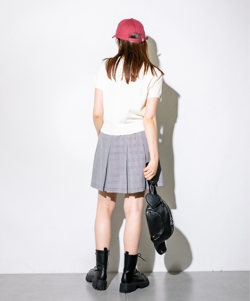 OLIVE des OLIVE（オリーブデオリーブ）の「ロゴジャガードニット　1032050060（ニット/セーター・レディース・ブラック/オフホワイト/レッド/トップグレー・FREE）」の13枚目の写真