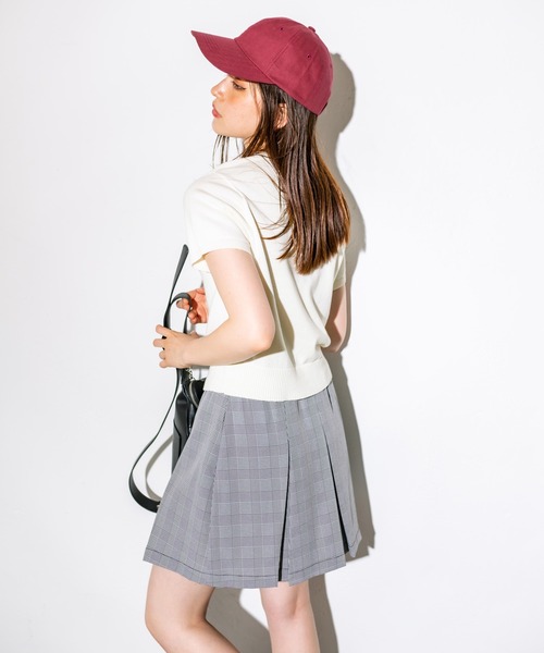 OLIVE des OLIVE（オリーブデオリーブ）の「ロゴジャガードニット　1032050060（ニット/セーター・レディース・ブラック/オフホワイト/レッド/トップグレー・FREE）」の15枚目の写真