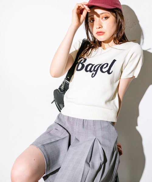 OLIVE des OLIVE（オリーブデオリーブ）の「ロゴジャガードニット　1032050060（ニット/セーター・レディース・ブラック/オフホワイト/レッド/トップグレー・FREE）」の10枚目の写真