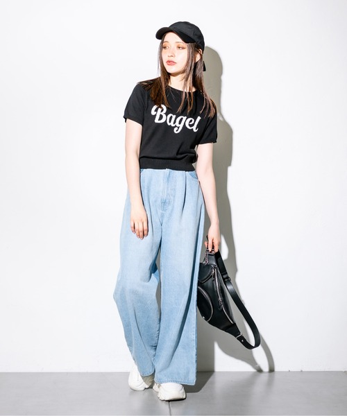 OLIVE des OLIVE（オリーブデオリーブ）の「ロゴジャガードニット　1032050060（ニット/セーター・レディース・ブラック/オフホワイト/レッド/トップグレー・FREE）」の19枚目の写真