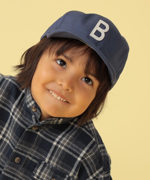 BEAMS mini（ビームスミニ）の「BEAMS mini / アルファベット ワッペン ツイルキャップ 23（キャップ・キッズ・ブラウン系その他/ダークグリーン/ピンク/ブルー系その他4・ONE SIZE）」の3枚目の写真