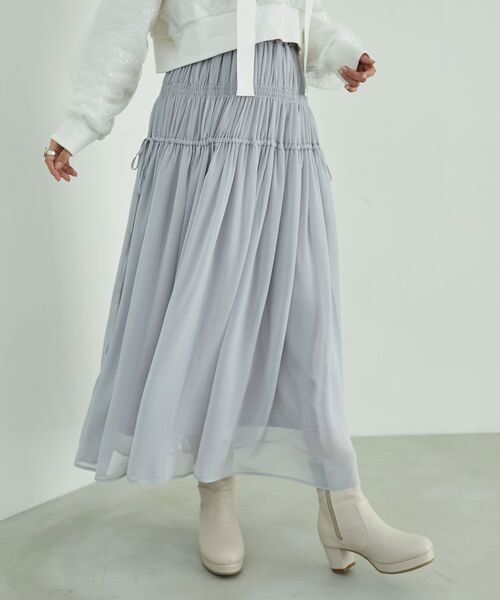 MAJESTIC LEGON（マジェスティックレゴン）の「【WEB限定XLサイズあり】フカフカヒールストレッチブーツ（ブーツ・レディース・アイボリー/ブラック・SMALL/MEDIUM/LARGE/X-LARGE）」の7枚目の写真