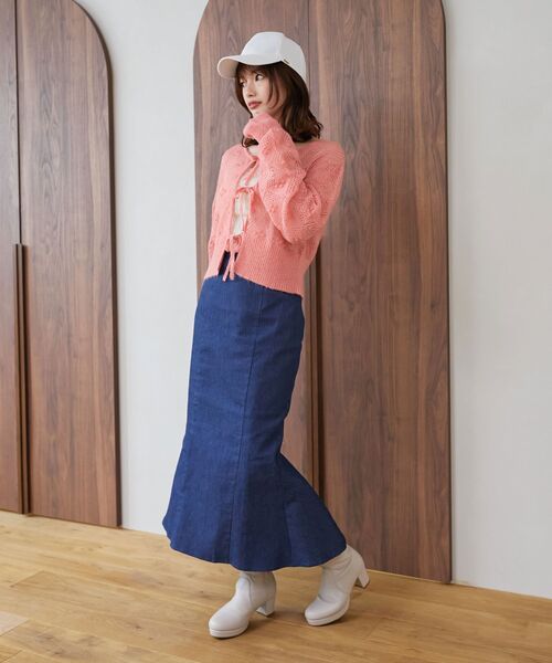 MAJESTIC LEGON（マジェスティックレゴン）の「【WEB限定XLサイズあり】フカフカヒールストレッチブーツ（ブーツ・レディース・アイボリー/ブラック・SMALL/MEDIUM/LARGE/X-LARGE）」の13枚目の写真