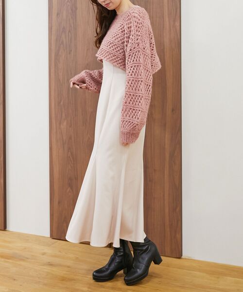 MAJESTIC LEGON（マジェスティックレゴン）の「【WEB限定XLサイズあり】フカフカヒールストレッチブーツ（ブーツ・レディース・アイボリー/ブラック・SMALL/MEDIUM/LARGE/X-LARGE）」の19枚目の写真