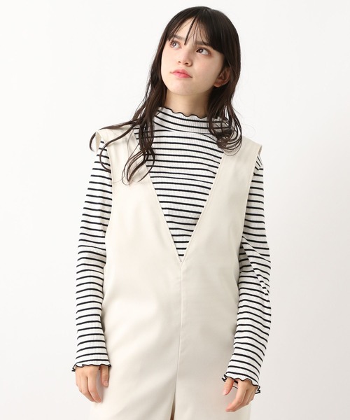 GLOBAL WORK（グローバルワーク）の「2WAYサロペット/AND YUA ANY/967594（サロペット/オーバーオール・キッズ・ブラック/アイボリー・160cm/150cm）」の22枚目の写真