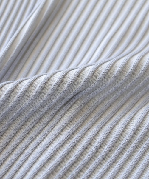 CLEIO（クレイオ）の「【CLEIO】二重臼ベルスリーブハイネックニット/DOUBLE MILL BELL SLEEVE HIGH NECK KNIT/986-10626（ニット/セーター・レディース・アイボリー/サックスブルー/ベージュ/ピンクベージュ/ライトグレー/ブラック・FREE）」の8枚目の写真