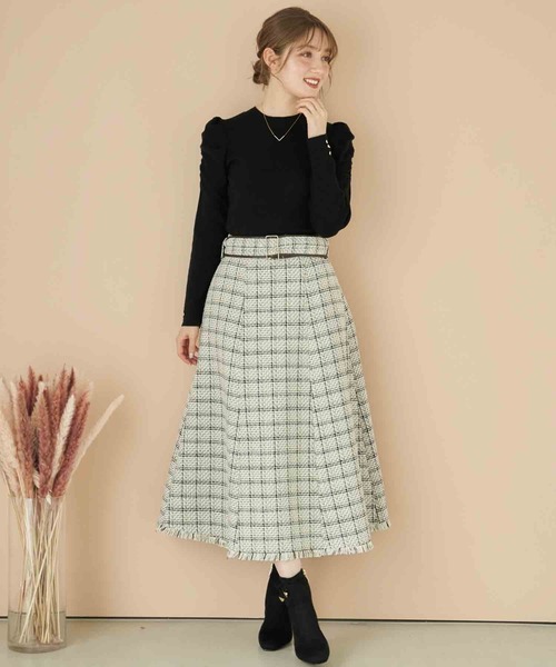 NOELA（ノエラ）の「パワショルハイネックニット（ニット/セーター・レディース・オフホワイト/ブラウン/ボルドー/ブラック・フリー）」の7枚目の写真