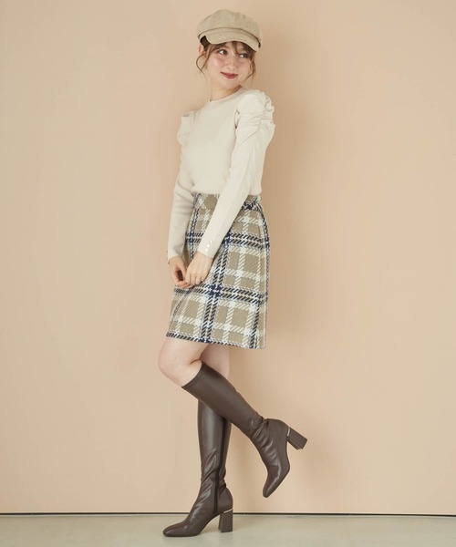 NOELA（ノエラ）の「パワショルハイネックニット（ニット/セーター・レディース・オフホワイト/ブラウン/ボルドー/ブラック・フリー）」の12枚目の写真