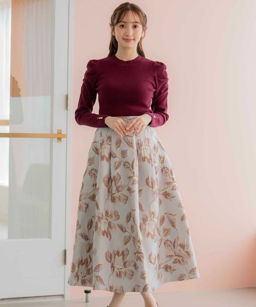 NOELA（ノエラ）の「パワショルハイネックニット（ニット/セーター・レディース・オフホワイト/ブラウン/ボルドー/ブラック・フリー）」の16枚目の写真