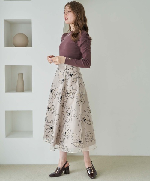 NOELA（ノエラ）の「パワショルハイネックニット（ニット/セーター・レディース・オフホワイト/ブラウン/ボルドー/ブラック・フリー）」の22枚目の写真