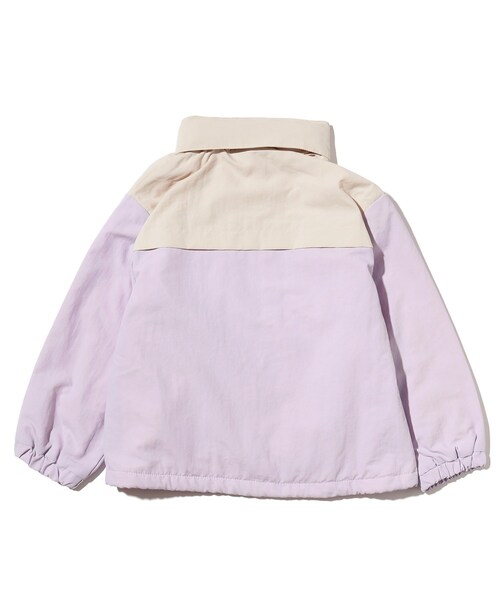SHOO・LA・RUE（シューラルー）の「◆【110-140cm】裏フリースナイロン切替ブルゾン（ブルゾン・キッズ・グリーン系5/ライトパープル/ブラック系4/パープル系2・11/12/13/14）」の7枚目の写真