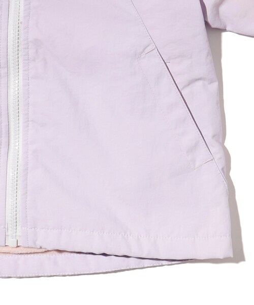 SHOO・LA・RUE（シューラルー）の「◆【110-140cm】裏フリースナイロン切替ブルゾン（ブルゾン・キッズ・グリーン系5/ライトパープル/ブラック系4/パープル系2・11/12/13/14）」の10枚目の写真