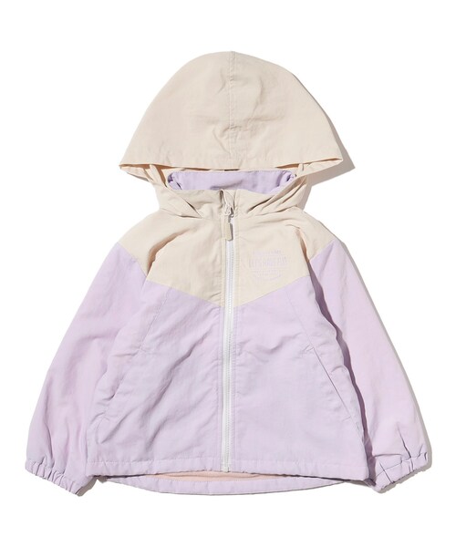 SHOO・LA・RUE（シューラルー）の「◆【110-140cm】裏フリースナイロン切替ブルゾン（ブルゾン・キッズ・グリーン系5/ライトパープル/ブラック系4/パープル系2・11/12/13/14）」の14枚目の写真