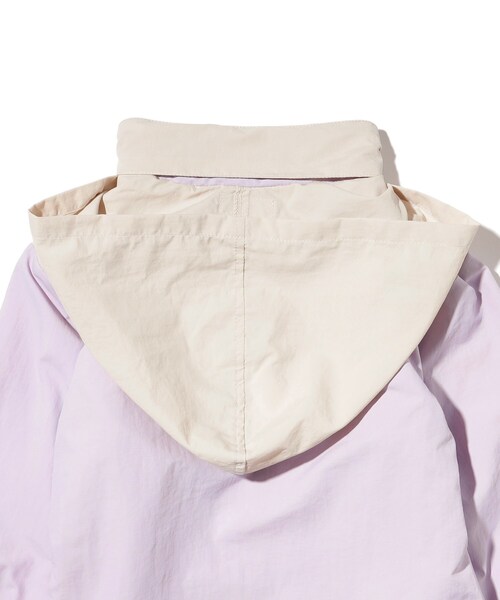 SHOO・LA・RUE（シューラルー）の「◆【110-140cm】裏フリースナイロン切替ブルゾン（ブルゾン・キッズ・グリーン系5/ライトパープル/ブラック系4/パープル系2・11/12/13/14）」の15枚目の写真