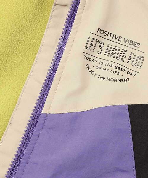 SHOO・LA・RUE（シューラルー）の「◆【110-140cm】裏フリースナイロン切替ブルゾン（ブルゾン・キッズ・グリーン系5/ライトパープル/ブラック系4/パープル系2・11/12/13/14）」の22枚目の写真