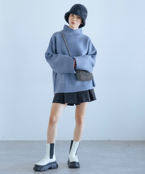 PAGEBOY(ページボーイ)の「アンゴラバケハ(ハット・レディース・ブラック/ホワイト/グレー・FREE)」の21枚目の写真