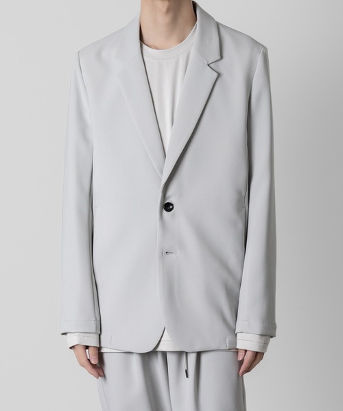 ATTACHMENT（アタッチメント）の「ストレッチダブルクロス 2Bジャケット / PE STRETCH DOUBLE CLOTH 2B JACKET（テーラードジャケット・メンズ・ブラック/ライトグレー/ネイビー・3/2/1/4）」の9枚目の写真
