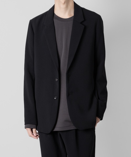 ATTACHMENT（アタッチメント）の「ストレッチダブルクロス 2Bジャケット / PE STRETCH DOUBLE CLOTH 2B JACKET（テーラードジャケット・メンズ・ブラック/ライトグレー/ネイビー・3/2/1/4）」の21枚目の写真