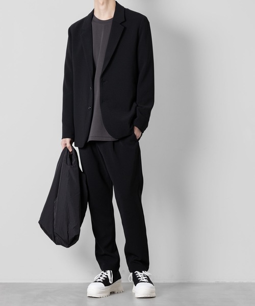 ATTACHMENT（アタッチメント）の「ストレッチダブルクロス 2Bジャケット / PE STRETCH DOUBLE CLOTH 2B JACKET（テーラードジャケット・メンズ・ブラック/ライトグレー/ネイビー・3/2/1/4）」の19枚目の写真