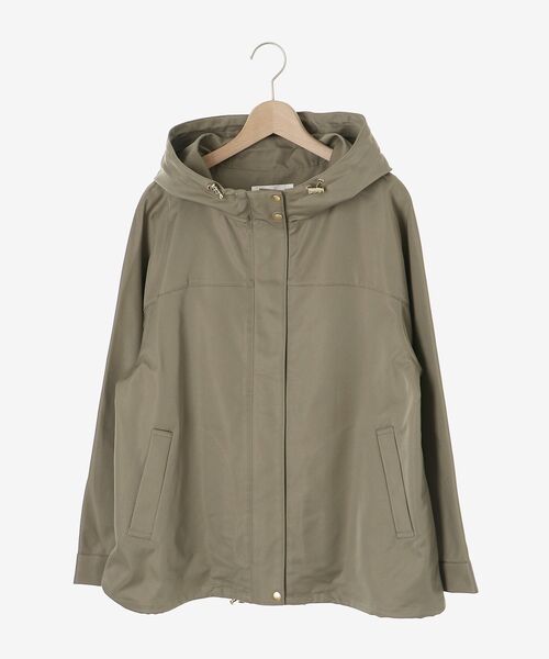 le.coeur blanc（ルクールブラン）の「ツイルストレッチフードブルゾン（ブルゾン・レディース・ブラック/ベージュ/カーキオリーブ・38）」の21枚目の写真