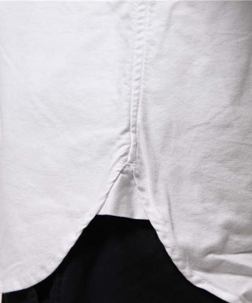 AZUL by moussy(アズールバイマウジー)の「ストレッチオックスコンチョ使い7分袖シャツ(シャツ/ブラウス・メンズ・ホワイト/ライトピンク/サックスブルー・SMALL/MEDIUM/LARGE/X-SMALL/X-LARGE)」の10枚目の写真