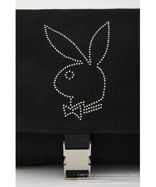 PLAYBOY（プレイボーイ）の「PLAYBOY×LAGUA COTTON BAG（ショルダーバッグ・レディース・ブラック/カーキ・FREE）」の11枚目の写真
