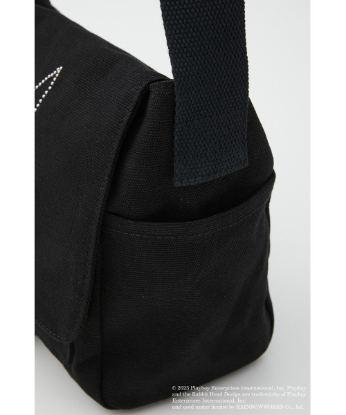 PLAYBOY（プレイボーイ）の「PLAYBOY×LAGUA COTTON BAG（ショルダーバッグ・レディース・ブラック/カーキ・FREE）」の12枚目の写真