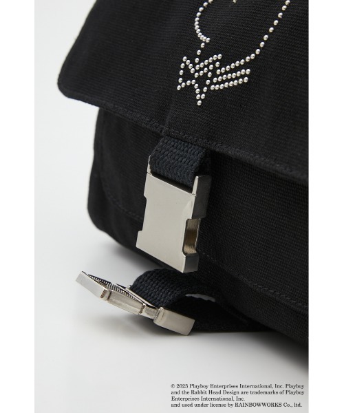 PLAYBOY（プレイボーイ）の「PLAYBOY×LAGUA COTTON BAG（ショルダーバッグ・レディース・ブラック/カーキ・FREE）」の13枚目の写真