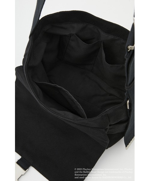 PLAYBOY（プレイボーイ）の「PLAYBOY×LAGUA COTTON BAG（ショルダーバッグ・レディース・ブラック/カーキ・FREE）」の16枚目の写真