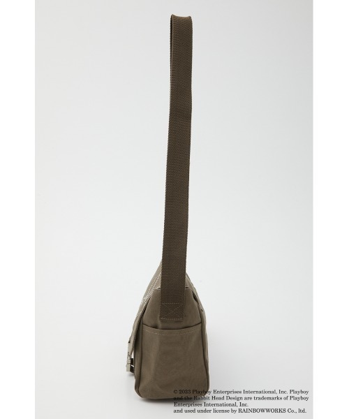 PLAYBOY（プレイボーイ）の「PLAYBOY×LAGUA COTTON BAG（ショルダーバッグ・レディース・ブラック/カーキ・FREE）」の4枚目の写真