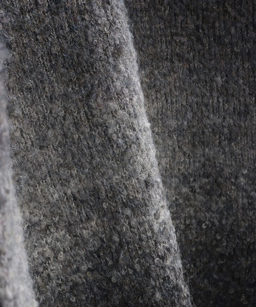 WESTSEA（ウエストシー）の「ブークレ―ヤーン グラデーションニット オーバーサイズクルー（ニット/セーター・メンズ・グレー/ホワイト系その他/チェリーピンク/ブルー/ブラウン/マスタード/ブルーパープル/ワイン・M/L）」の12枚目の写真