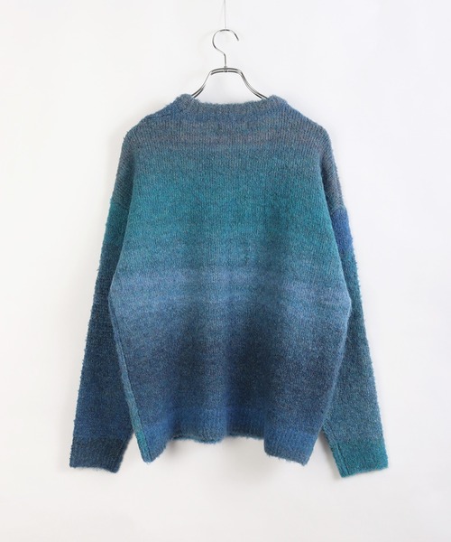 WIND AND SEA SEAロゴ ニットセーター ダークグレーL セーター ニット Buyer's Select/モヘアライクビッグシルエット
