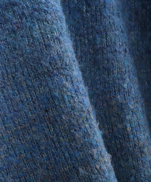 WESTSEA（ウエストシー）の「ブークレ―ヤーン グラデーションニット オーバーサイズクルー（ニット/セーター・メンズ・グレー/ホワイト系その他/チェリーピンク/ブルー/ブラウン/マスタード/ブルーパープル/ワイン・M/L）」の17枚目の写真